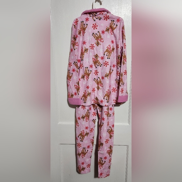 Kids Size Large Rudolph The Red Nosed Reindeer Pajamas Set "Team Rudolph" - Picture 5 of 10